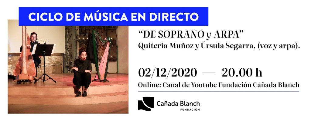 Música en directo con Úrsula Segarra y Quiteria Múñoz en Fundación Cañada Blanch